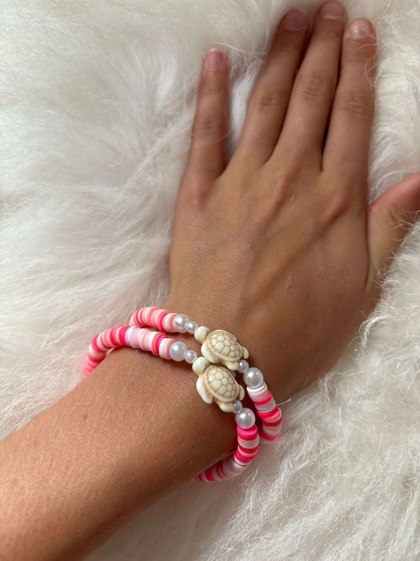 Pink Turtle bracelet