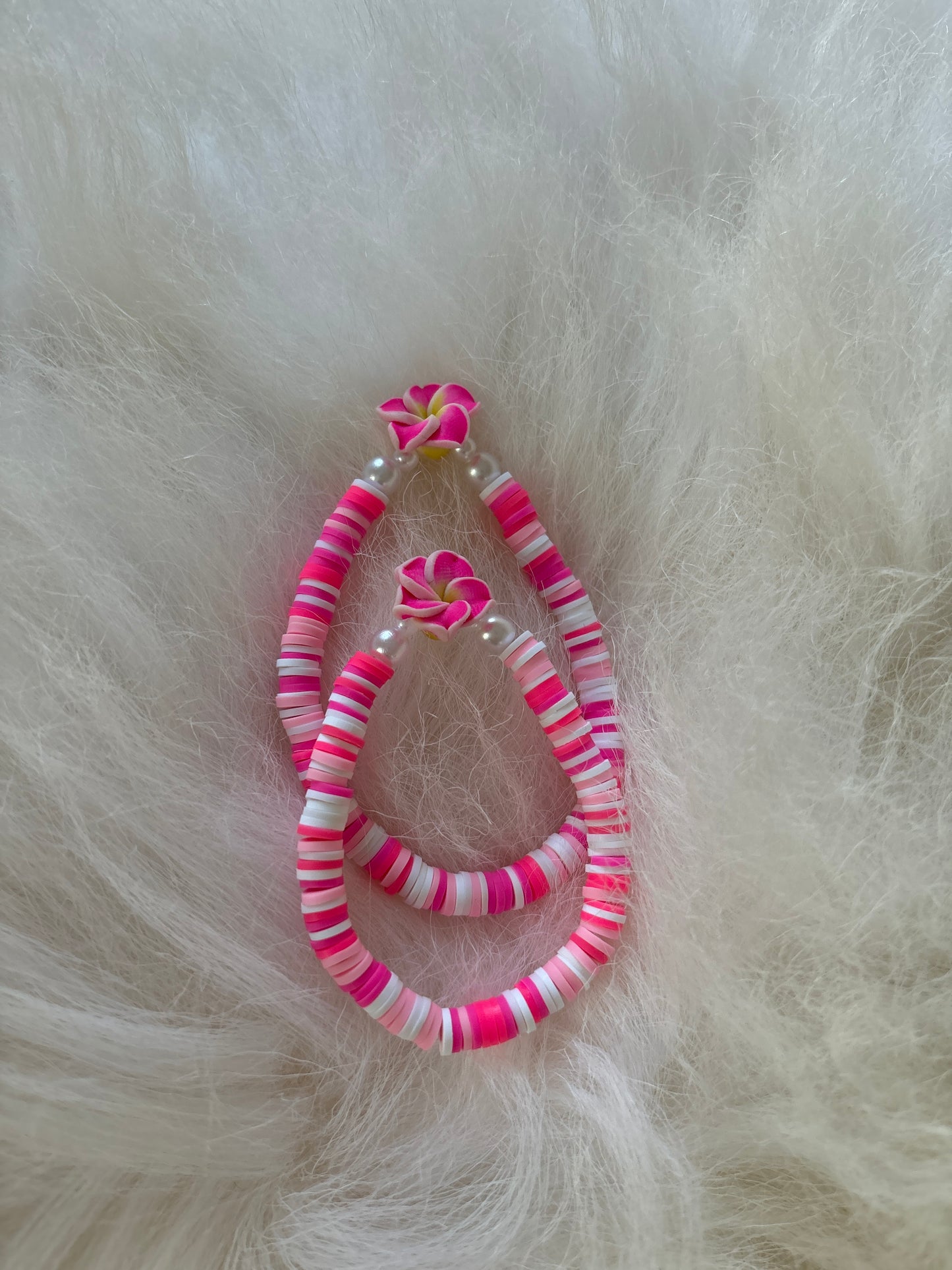 Pink Hibiscus bracelet