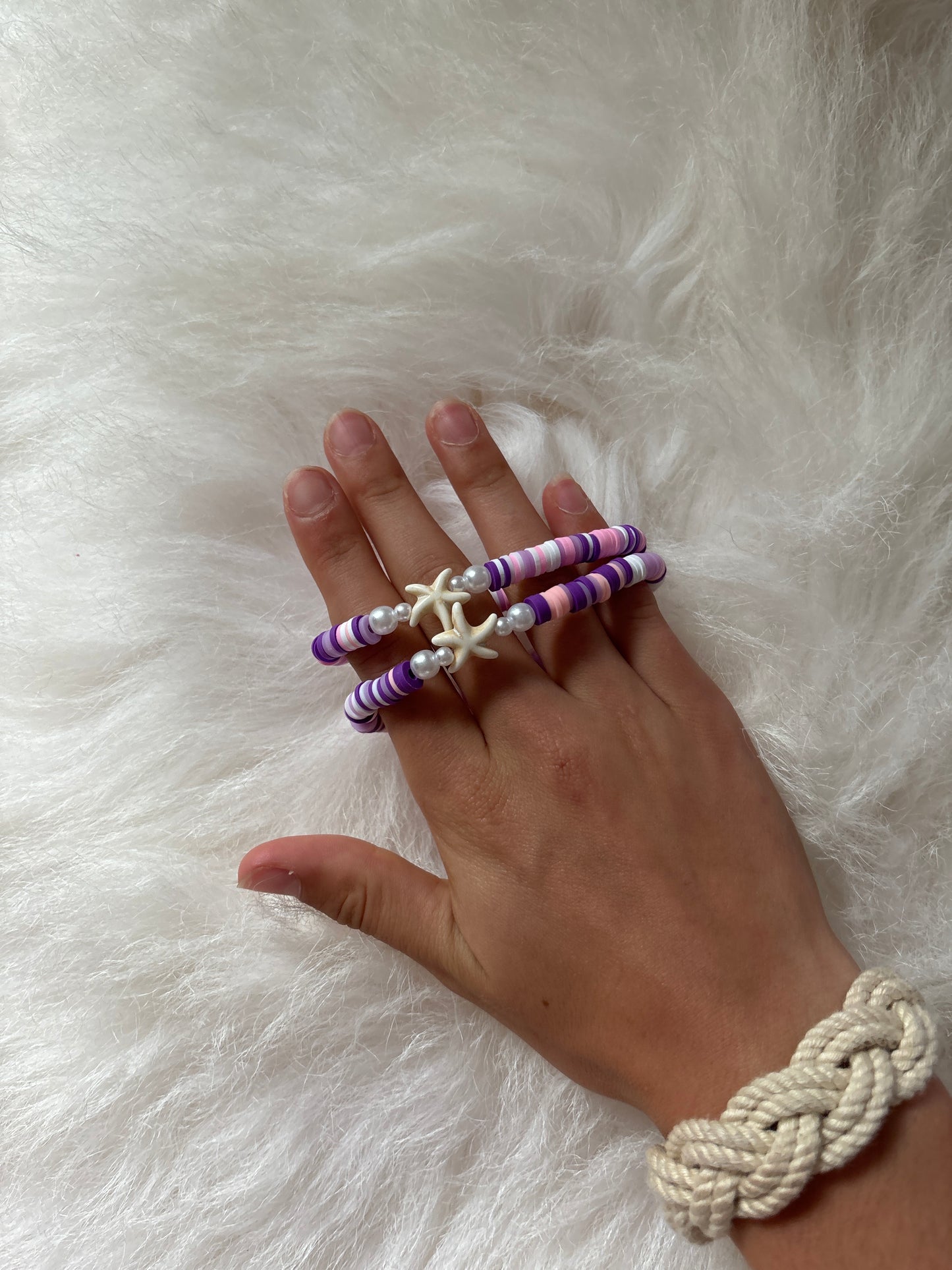 Purple Starfish bracelet