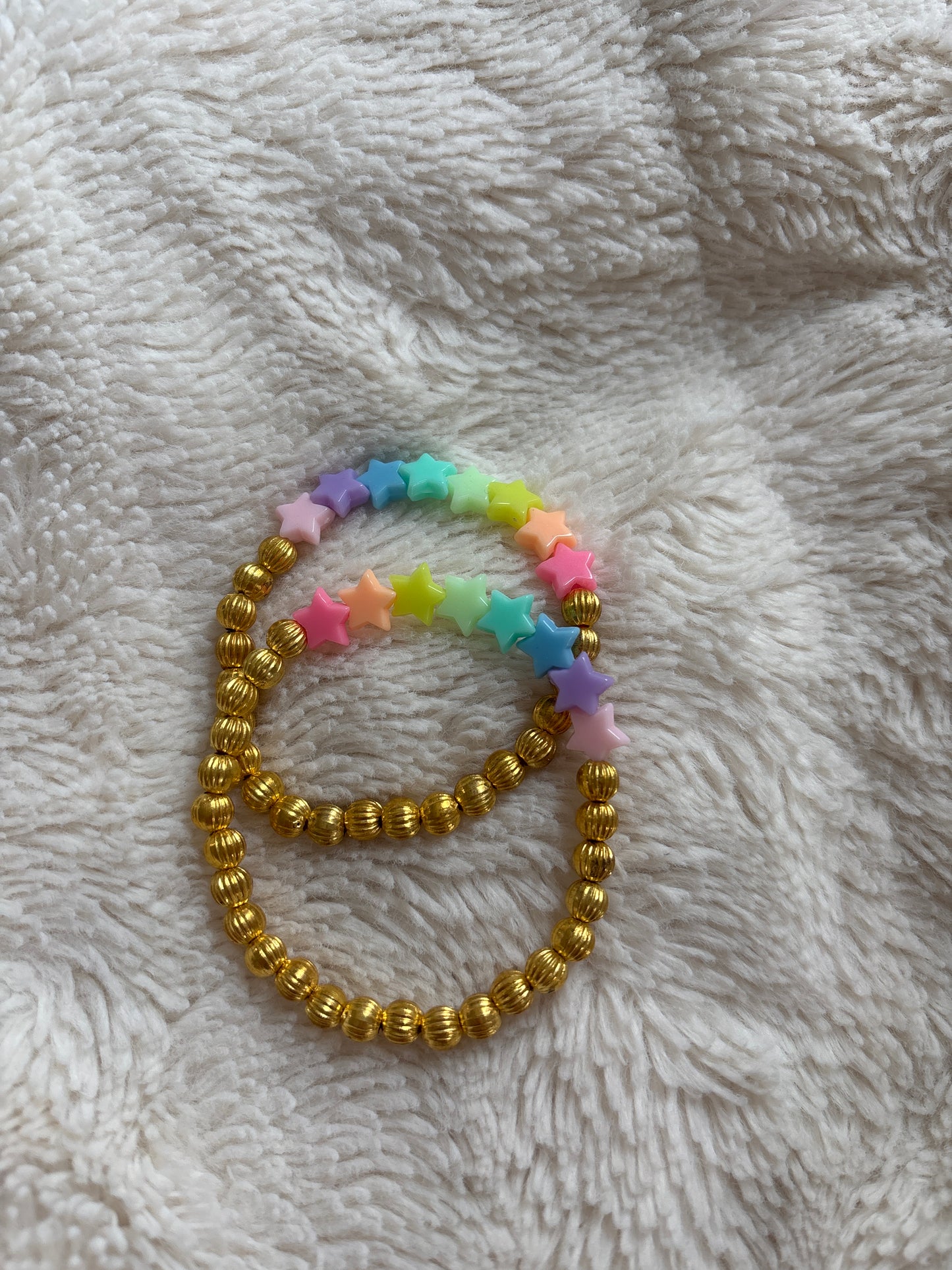 Rainbow star bracelet