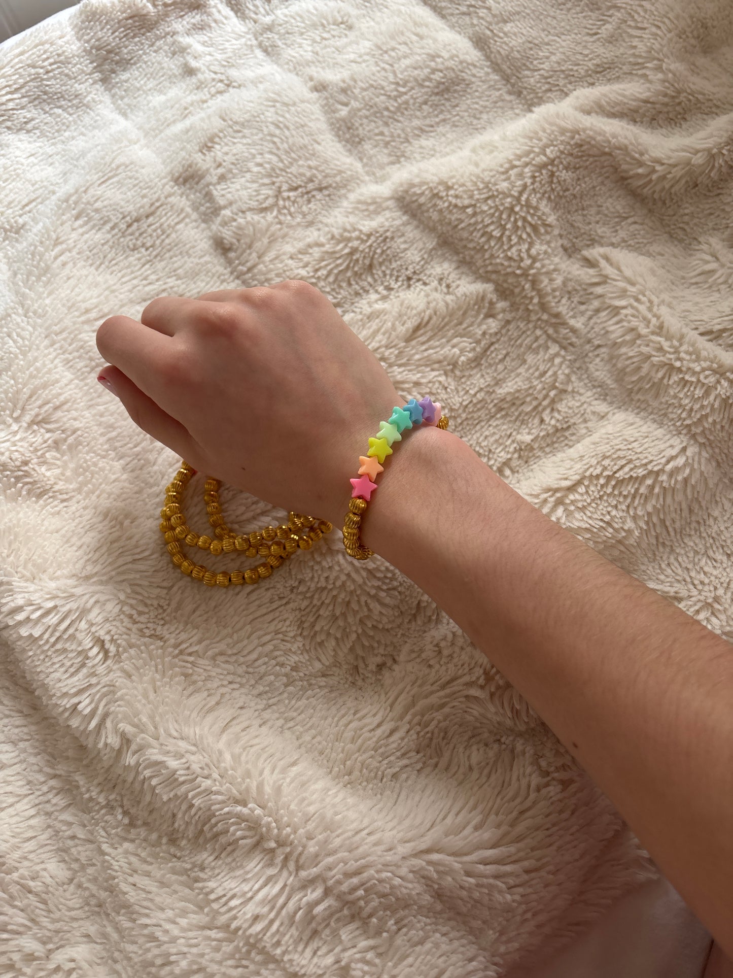 Rainbow star bracelet