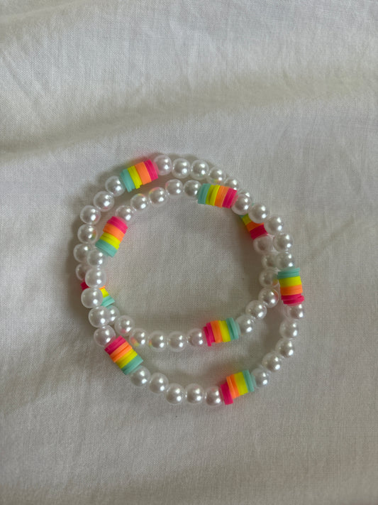 Rainbow Pearl Bracelet