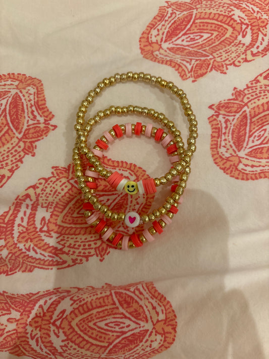 Pink Bracelet set